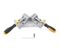 MUNEFE Double Handle Corner Clamp, 90 Degree Right Angle Corner Clamp, Aluminum Alloy Corner Clamp for Drilling, Welding and Frame Construction, Etc