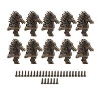 MUNEFE Gambe di mobili in metallo 10pcs, piedi di scatola di gioielli antichi, piedi in scatola per vari scatole di legno, scatole di gioielli in legno, ecc.