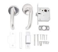 MUNEFE Handle Locks, Stainless Steel Safety Passageway Door Handle Lock, Stainless Steel Aisle Handle Lock Set for Fire Emergency Exit Corridor Home Warehouse