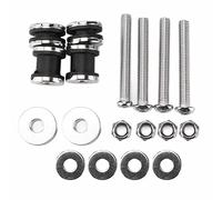 MUNEFE Kit Hardware di Docking di motocicli, Kit di Docking di salette, Barra della Femminuccia degli spostamenti motociclistici per Fornire ulteriore Comfort e Supporto per la