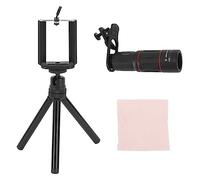 MUNEFE Kit obiettivo fotocamera telefono, teleobiettivo 18X, teleobiettivo HD per telefono cellulare con treppiede per guardare concerti, giochi e viaggi