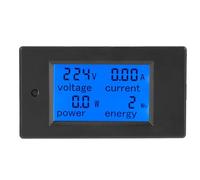 MUNEFE LCD Display Digital Power Energy Meter, Multimeter Ammeter Voltmeter, LCD Display Ammeter Voltmeter for Measuring
