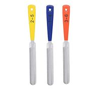 MUNEFE Lime per dadi per chitarra, set di lime per scanalatura per dadi a doppio bordo, lime per tasti per chitarra in acciaio inossidabile per mandolino basso Banjo Ukulele