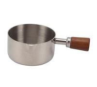 MUNEFE Mini Sauce Pan Cooking Pot, Stainless Steel Sauce Cup with Handle, Cooking Sauce Cup for Cooking Banquet Outdoor Picnic (80ml) (250ml) (60ml) (80ml)