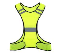 MUNEFE Night Running Vest, Safety Vests Reflective, High Visibility Vest, Suitable for Night Running, Cycling, And Other Activities (Fluorescent Yellow)