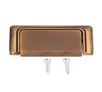 MUNEFE Recessed Door Handle, Flush Ring Pull Cabinet Handles, Hidden Recessed Foldable Drawer Pulls for Drawer Wardrobe Cabinet