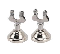 MUNEFE Table Number Stands, Stainless Steel Round Stable Base, Place Card Holder for Wedding Party Office (2Pcs) (Tipo a spirale)