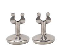 MUNEFE Table Number Stands, Stainless Steel Round Stable Base, Place Card Holder for Wedding Party Office (2Pcs) (Tipo M)