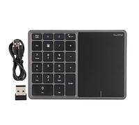MUNEFE USB Numero Pad, TouchPad Numero Pad, tastiera numero per laptop per una vasta gamma di dispositivi tra cui laptop, desktop e tablet (Grigio ferro)
