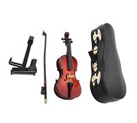 MUNEFE Violoncello in miniatura, replica di violoncello in miniatura in legno, modello di violoncello con custodian per ornamenti decorativi per la casa modello casa delle bambole