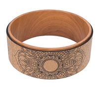 Munefe Yoga Wheel, Dharma Exercing Wheel, Circles Gym Workout Back Training Strumento di allenamento per il fitness per bodybuilding (Anello interno del grano di legno)