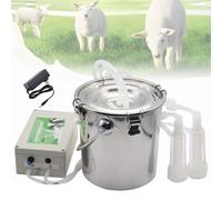 Mungitrice elettrica per bovini, con arresto automatico, aspirazione regolabile, secchio per latte in acciaio inossidabile 304, per allevamento di ovini e bestiame, fattoria domestica Sheep 5L