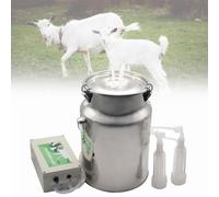 Mungitrice elettrica per bovini, efficiente e portatile, secchio per il latte in acciaio inossidabile 304, con arresto automatico, per allevamento di pecore e bestiame, fattoria domestica Sheep 14L