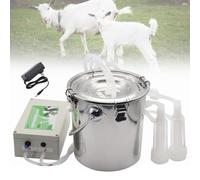 Mungitrice elettrica per bovini, efficiente e portatile, secchio per il latte in acciaio inossidabile 304, con arresto automatico, per allevamento di pecore e bestiame, fattoria domestica Sheep 5L