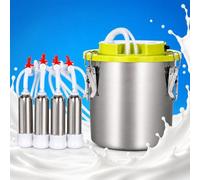 Mungitrice elettrica per mucche e pecore, 43-46 volte/minuto, 5200 mAh | Mungitrice portatile 8L / 12L / 16L, ricaricabile e con alimentazione a spina, per stalle e allevamento da latte(Cow,12L)