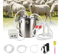 Mungitrice elettrica per pecore, 5 l, macchina per la mungitura di capre, pompa a vuoto, mungitrice, secchio per botte di pecore e capra