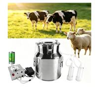 Mungitrice Elettrica Ricaricabile Per Capre, Mungitrice Per Capre 14L，Arresto Automatico, Secchio In Acciaio Inox, Capra Delle Pecore Mucca(SHEEP,Rechargeable version)