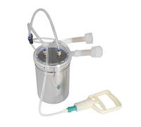Mungitrice Manuale da 2000 Ml, Forte Potenza di Aspirazione, Bottiglia in Acciaio Inossidabile, Kit di Mungitura Portatile da 2 Litri con Coperchio Trasparente, per Pianta del