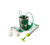 Mungitrice manuale Mungitrice manuale for mucche e capre da 2 litri, pompa for vuoto for latte di mucca, capra pecora in acciaio inox(2L-Goat)