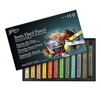 Mungyo Gallery Semi-Hard Pastels Cardboard Box Set of 12 - Assorted Colours