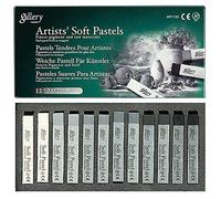 Mungyo Gallery Soft Pastel Squares Cardboard Box Set of 12 - Greys