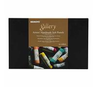 Mungyo MPHM-15 - Gallery Artists' Handmade Soft Pastels, set di 15 pastelli di qualità artistica arrotolati a mano, consistenza morbida