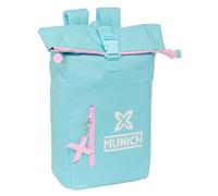 MUNICH HEAVEN - Zaino con patta per laptop da 15,6", ideale per diverse età, comodo e versatile, qualità e resistenza, 28 x 13 x 42 cm, colore celeste, azzurro, Estándar, Casual