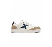 Munich Legit Sneakers Uomo Pelle 115 Bianca Blu Marrone