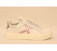 MUNICH RETE SKY 85 8085 sneakers donna in pelle bianca, rosa e argento