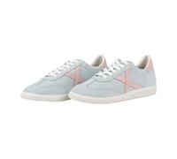 Munich Scarpa Donna Sneakers Barru 221 in camoscio con Dettagli in Pelle Colore Azzurro Rosa Numero 39