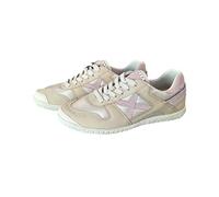 Munich Scarpa Donna Sneakers Goal 1631 in Pelle Satinato e camoscio Colore Beige Rosa 37