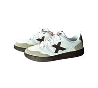 Munich Scarpa Uomo Sneakers Legit Man 102 in Vera Pelle e camoscio Colore Bianco Marrone Beige Numero 44
