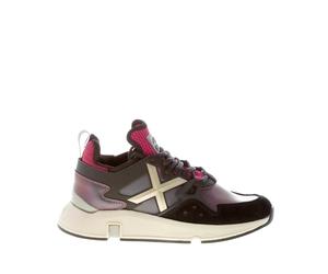 MUNICH scarpe donna Sneaker Clik 31 in camoscio e tessuto tecnico nero e viola