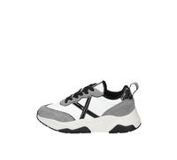 Munich Scarpe Donna Sneaker Wave 168 in Pelle/Ecopelle Bianco/Grigio D25MU10 8770168 36