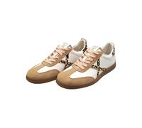 Munich Sneakers Donna Barru 221 in camoscio Leggero e Dettagli a Contrasto Colore Bianco maculato Numero 39
