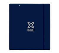 Munich STREET - Carpeblock con 4 anelli da 35 mm, con ricambio, con 100 fogli A4, ideale per bambini di diverse età, comodo e versatile, qualità e resistenza, 27 x 4 x 32 cm, grigio/blu, M, Casual