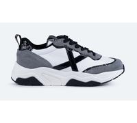 Munich Scarpe Donna Sneaker Wave 168 in Pelle/Ecopelle Bianco/Grigio D25MU10 8770168 39
