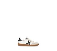 MUNICH - X-COURT Sneaker uomo bianca/nera in pelle 45