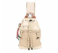 Munich Zaino donna effetto sacco Deep recycled drawstring backpack cream colore crema misura 24X12,5X31 cm