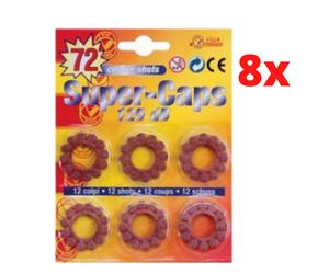 Munizioni Da 8x576 Colpi Per Pistola Giocattolo Tamburo 125 DB Fulminanti Villa