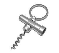 Munkees, mini portachiavi con cavatappi per vino, piccolo portachiavi apribottiglie, da viaggio di emergenza in sughero, kit da campeggio portatile, per appassionati di vino, camerieri, baristi, apribottiglie, set regalo