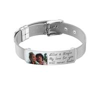 MunkiMix Bracciale Accessorio con Cinturino a Maglia in Acciaio Inossidabile per Donna Charm/Rigido Gioiello Regolabile Regali Eleganti Raffinati per Mogli Sorelle Amiche
