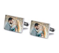 MunkiMix Gemelli Camicia Uomo Personalizzati Iniziale/Testo/Foto Incisa Personalizzata Gemelli Classici da Uomo in Acciaio Inossidabile per Sposo Matrimonio Affari -C1