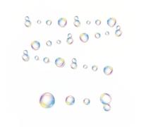 MUNKST 2 Pack Bubble Circle Dot Garland - 4 m Iridescent Paper Streamer Backdrop for Birthday Party Decorations