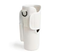 MUNSKT 1 porta bottiglia d'acqua, borsa porta bottiglia d'acqua da 1134 g, con tasca per telefono, tracolla regolabile, moschettone per viaggi, escursionismo, palestra, Beige, Organizer per borse