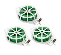 MUNSKT 3 x 30 m, filo di acciaio plastificato e flessibile per guida e legare le piante, filo di legame per piante rampicanti per piante rampicanti Moonflower per giardinaggio orto