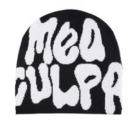 MUNSKT Beanie Y2K MEA Culpa Beanie Berretti Freddi Lavorati A Maglia con Grafica Cappello Caldo Invernale per Donne Uomini