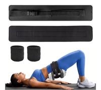 MUNSKT Cintura di supporto posteriore con 1 paio di bracciali, cintura con sollevamento pesi, regolabile, resistenza, cintura con imbottitura aggiuntiva per manubri Kettlebells Calisthenics Training