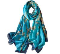 MUNSKT Foulard Donna Seta, Sciarpa Donna, Leggere e Traspiranti, Elegante Accessorio di Moda da Indossare Tutti I Giorni e da Regalare