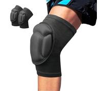 MUNSKT Ginocchiere da lavoro, 2MM spugna spessa comfort nero ginocchiere da giardinaggio per uomini donne lavoro pantaloni danza pallavolo equitazione sport